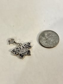Vintage Sterling Silver Harley Davidson Motors Pendant