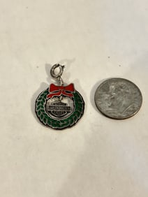 Vintage Sterling Silver Harley Davidson Motors Pendant