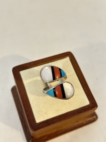 Vintage Sterling Silver Hopi Ring sz 8