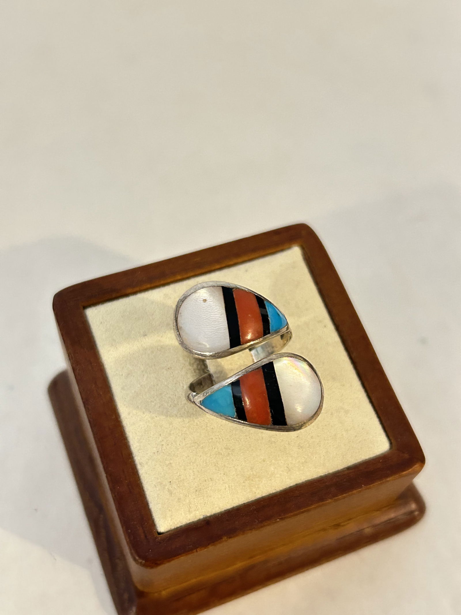 Vintage Sterling Silver Hopi Ring sz 8 (1 of 4)