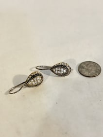 Vintage Sterling Silver thailand Earrings