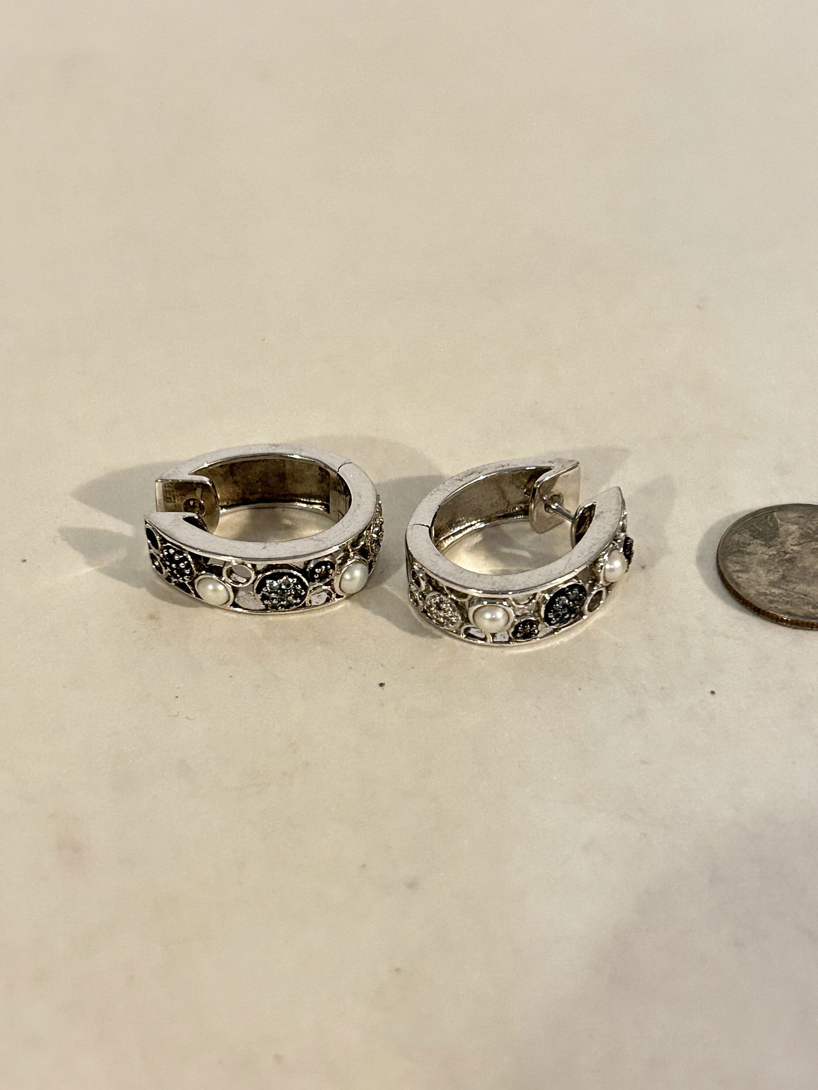 Effy Sterling Silver gem stone Earrings (1 of 4)