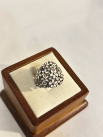 Genuine Pandora Cherry Blossom Bouquet Ring sz 4.5
