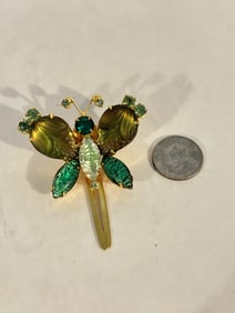 vintage japan butterfly hair clip