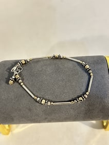 Vintage Sterling Silver Bracelet sz 7"