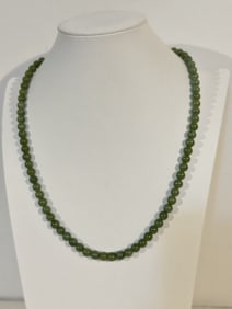 Vintage beaded Tourmaline Necklace 24"
