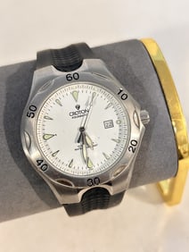 Vintage Croton Aquamatic Quartz Day Date Men's Watch works great !!!