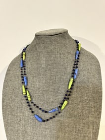 Vintage Old Murano Beaded glass Necklace 50"