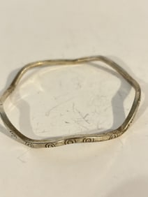 Vintage Sterling Silver navajo indian Bracelet 8"