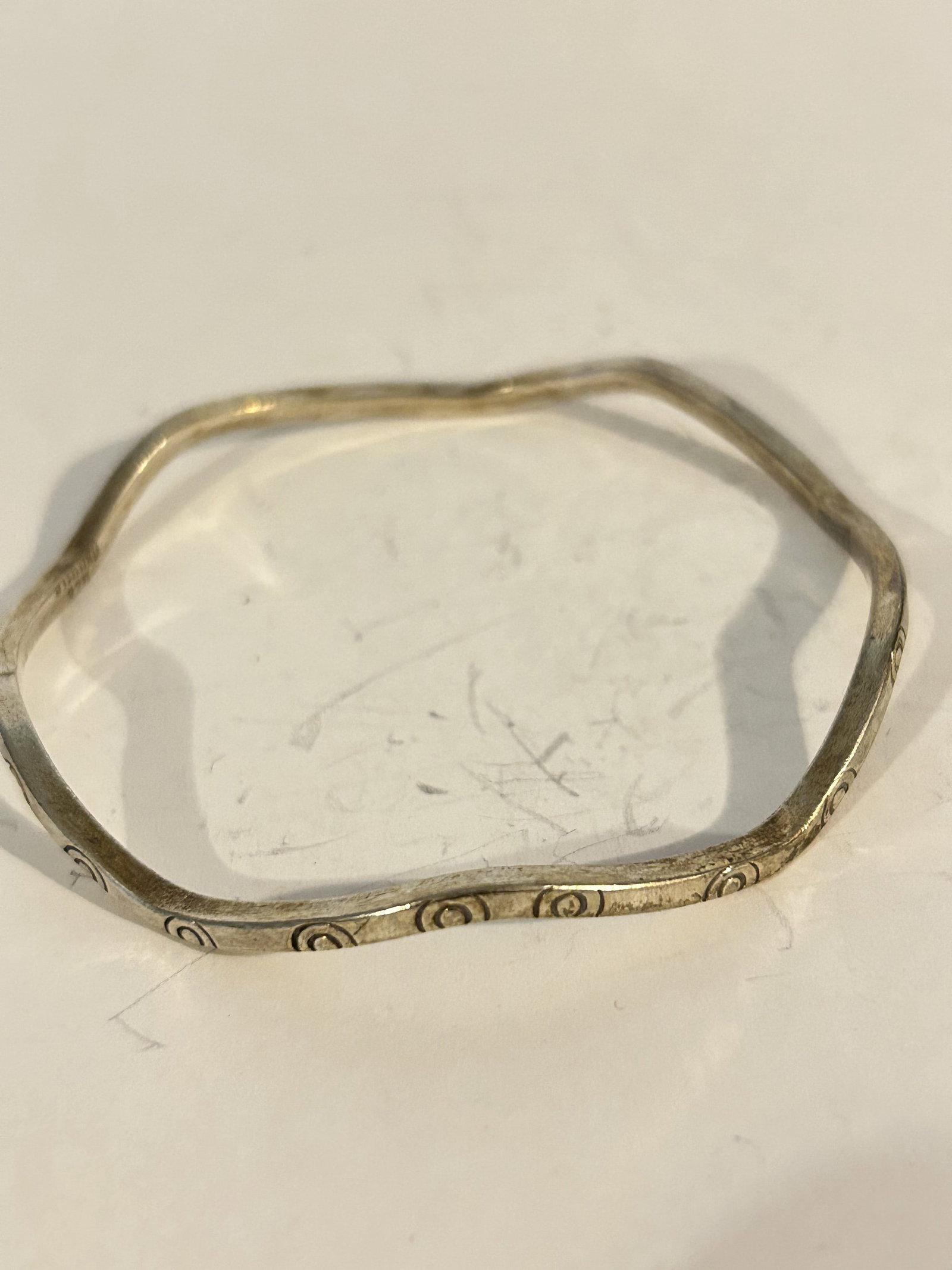 Vintage Sterling Silver navajo indian Bracelet 8" (1 of 4)