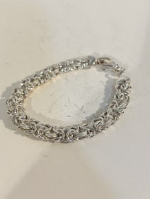 Vintage Sterling Silver milor iyaly Bracelet 8"