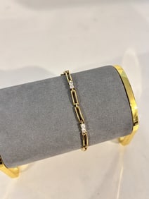 Vintage Sterling Silver vermeal Bracelet 7 1/4"