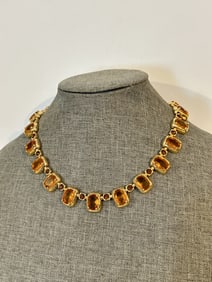 Vintage Suzanne Somers CZ Necklace Limited Edtn 14" nice !!!