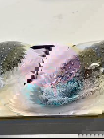 vintage caithness paperweight fountain in box scotland
