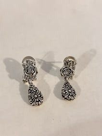 Sarda, Bali Artisan Handcrafted, Sweet Little Pair, Sterling, Earrings