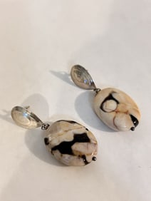 Jay King Mine Finds DTR Signed Sterling Post Earrings