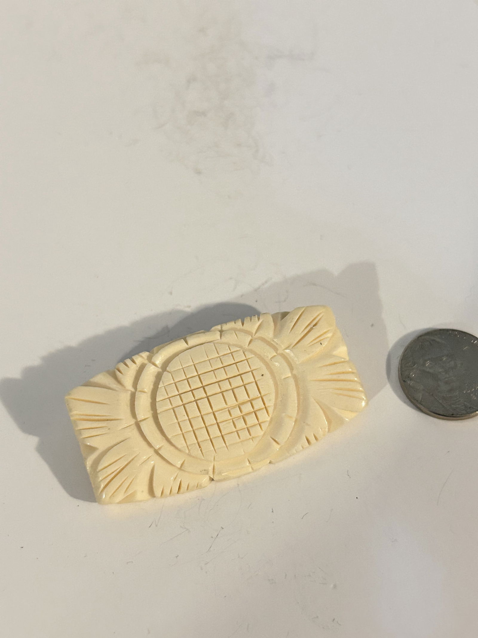 Vintage Antique Carved Celluloid Floral Flowers Bouquet Brooch Pin Japan (1 of 5)