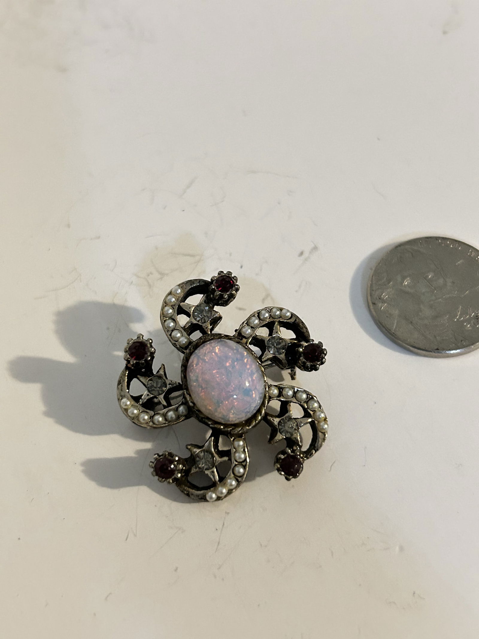 Vintage old Opal Brooch (1 of 4)