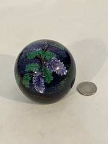 Vintage Zellique Studio Signed Art Glass Paper Weights 3"