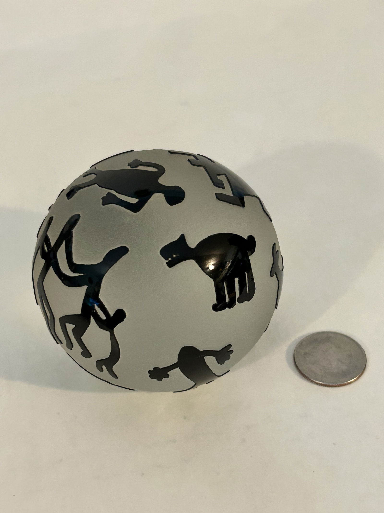 Vintage Glass Paper Weights zuni 3" (1 of 5)