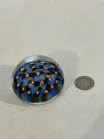Vintage Murano Millefiori Paper Weight 2 1/2"