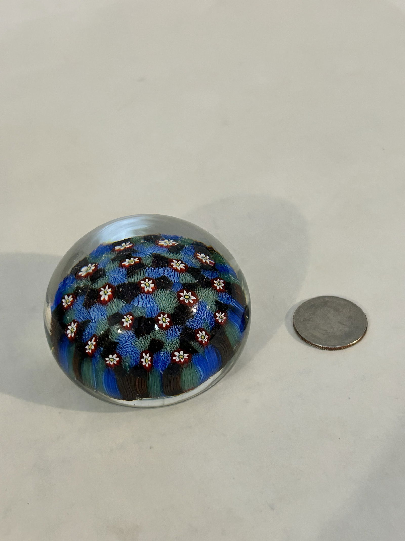 Vintage Murano Millefiori Paper Weight 2 1/2" (1 of 6)