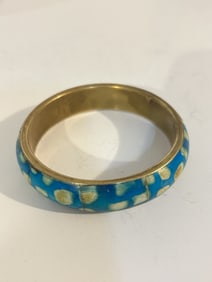 Vintage brass stone old Bracelet 8"