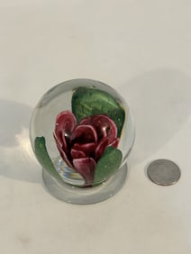 MMA Metropolitan Museum of Art Glass Paperweight 3"
