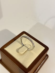 SW Sterling Silver Cubic Zirconia Ring sz 9