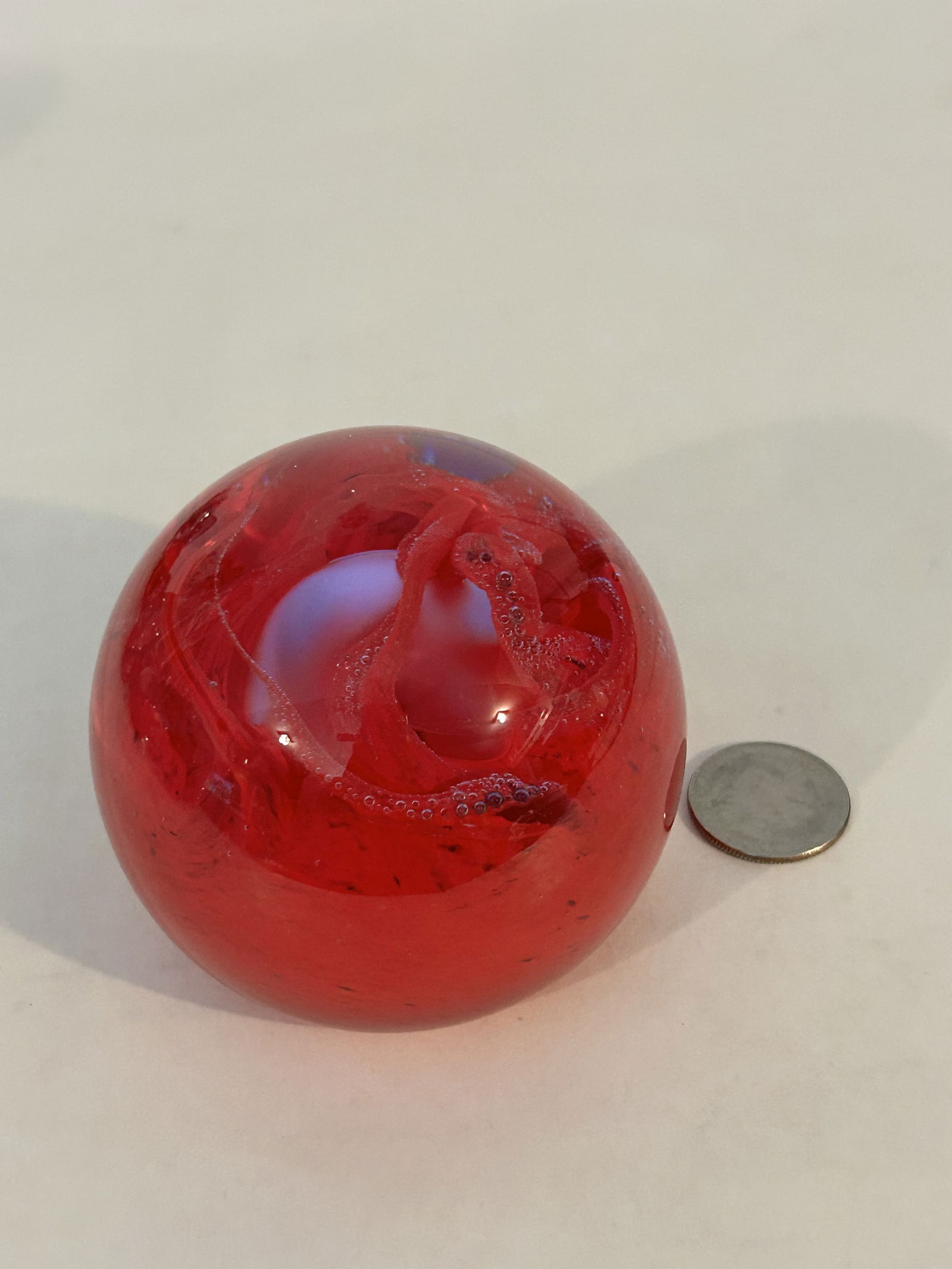 Caithness paperweight Inferno Red 3 1/2" (1 of 5)