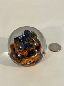 caithness art glass paperweight scotland 2 1/2"