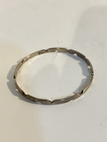 Vintage Sterling Silver modernist Bracelet 7"