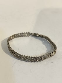 Vintage Sterling Silver milor italy Bracelet 8"