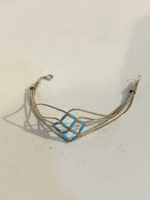 Vintage Sterling Silver navajo Bracelet 7"