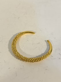Vintage brass cuff bracelet
