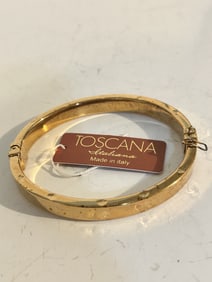 Brighton TUSCANY Gold Accent hinged 8"