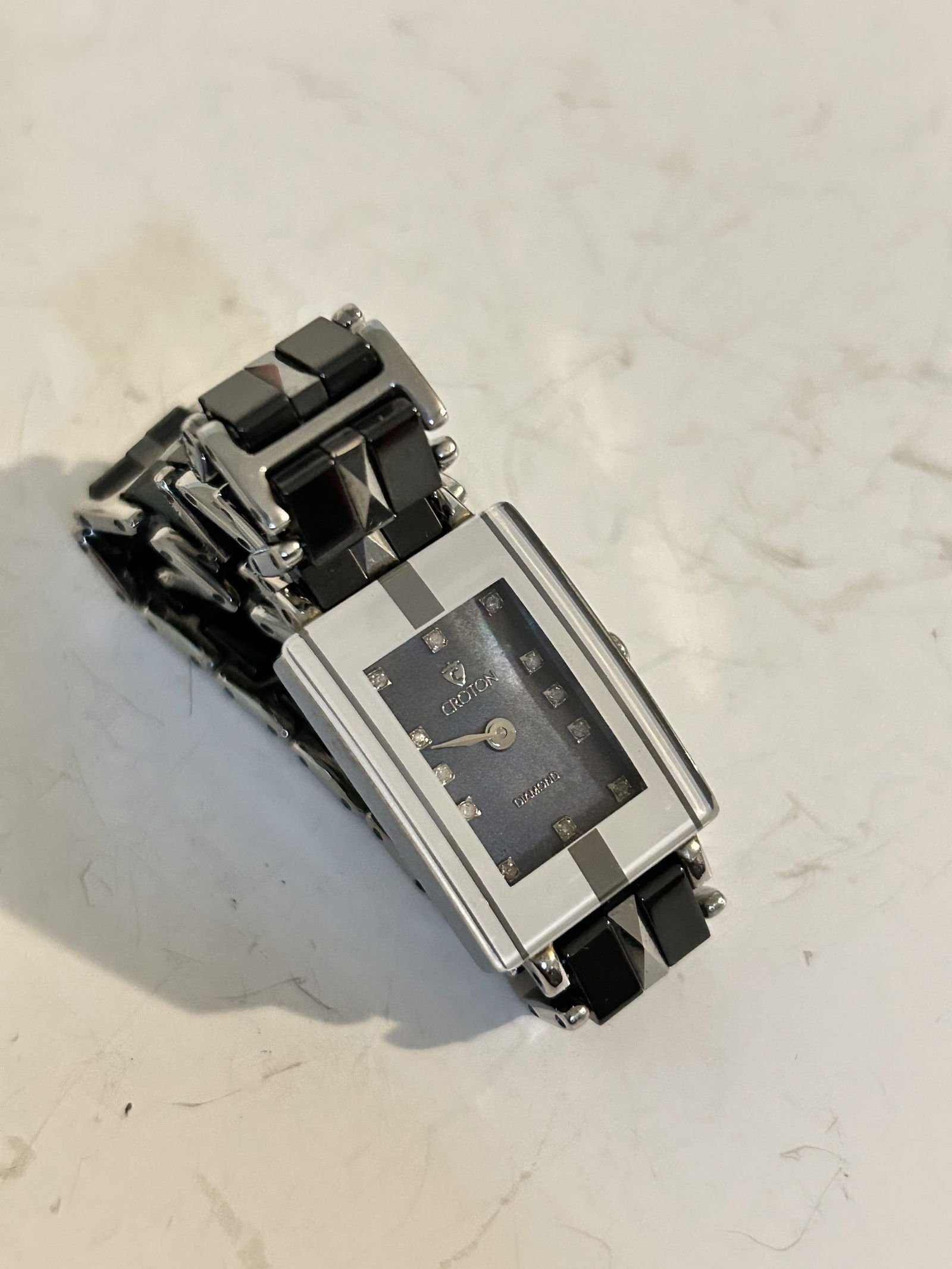 Croton Tungsten, Sapphire Crystal, Ladies Watch, Working: Croton Tungsten, Sapphire Crystal, Ladies Watch, Working Please view all photos as they are part of the description and condition of this Item, Feel free to contact me with questions or picture reques