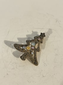 Vintage Sterling Silver Chapal Zenray tree brooch