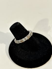 Vintage Sterling Silver band Ring sz 7