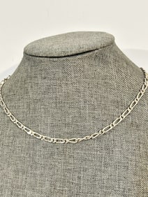 Vintage Sterling Silver italy Necklace 17"
