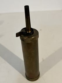 Vintage CVA Brass Muzzle Loader Black Powder Flask Made In Italy
