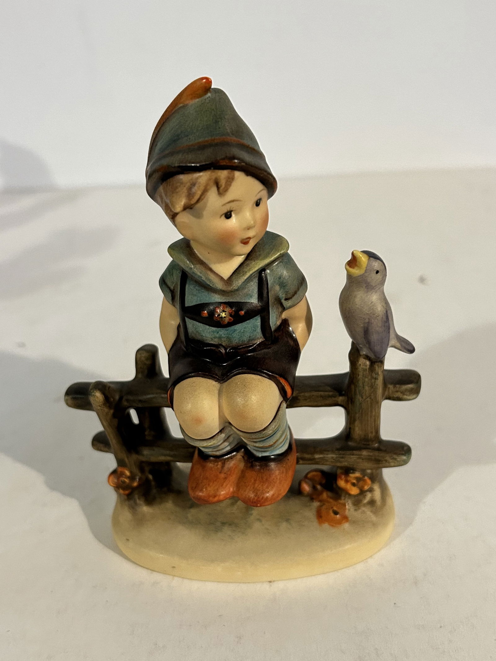 Goebel Hummel "Wayside Harmony" Figurine Boy on Fence #111 (1 of 3)