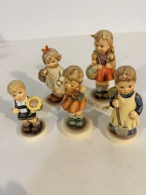 Vintage lot of 5 Hummel figurines #479 #81 #2103 #727 #2219