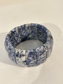 Vintage Agate Stretch Bracelet 8"