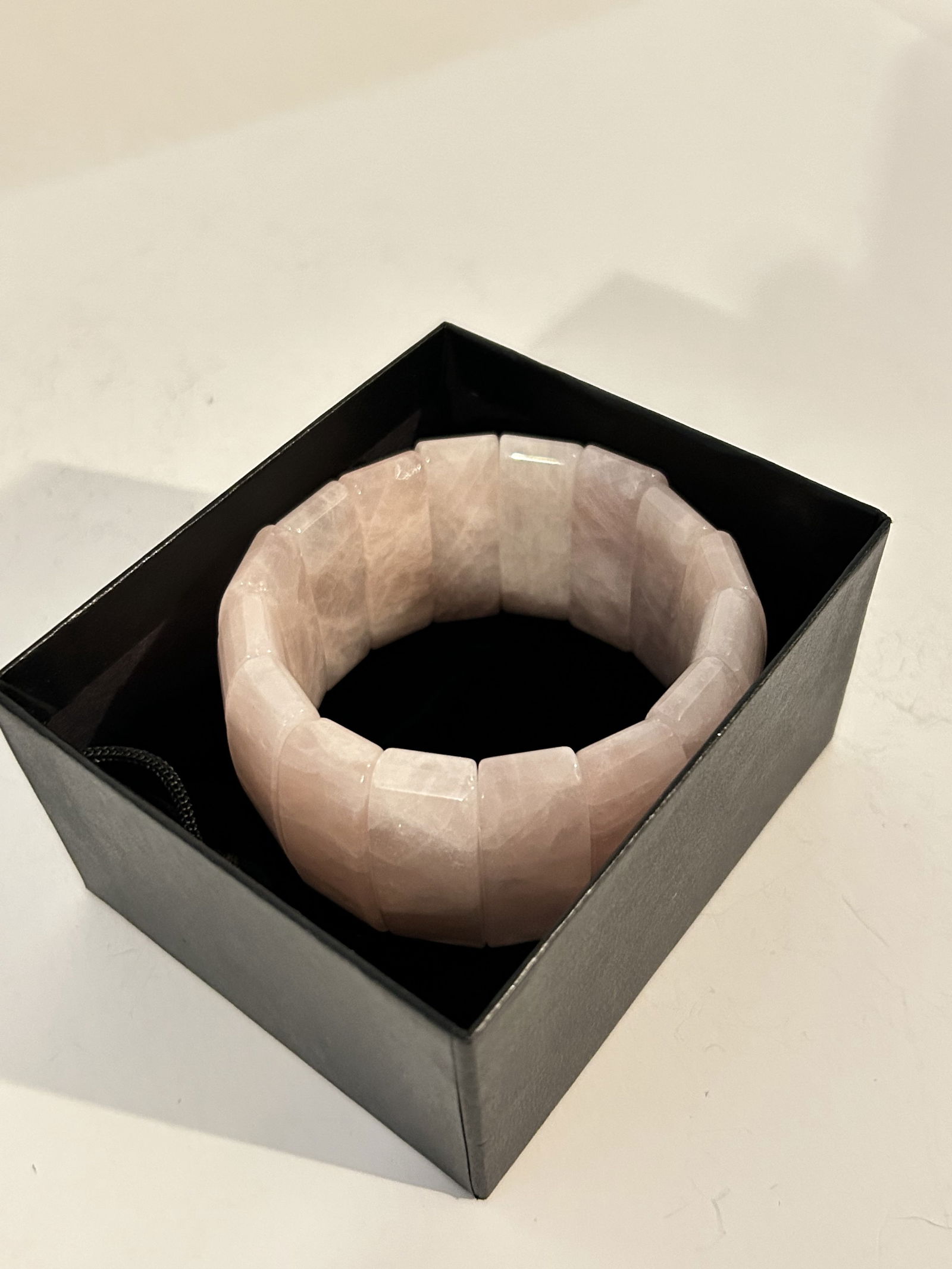 Vintage Pink Amethyst Stretch Bracelet 8" (1 of 5)