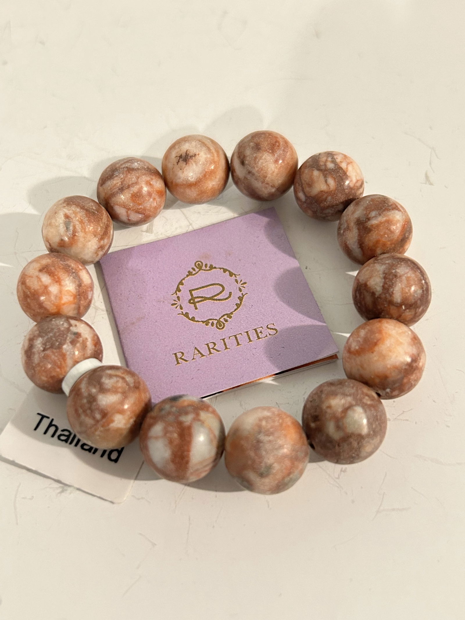 rarities red jasper beaded necklace stretch (1 of 4)