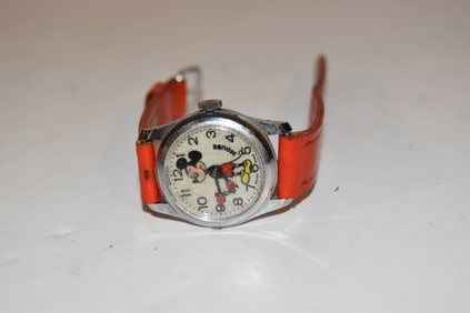 Vintage Bradley Mickey Mouse Fat Boy Swiss Watch 23 not working