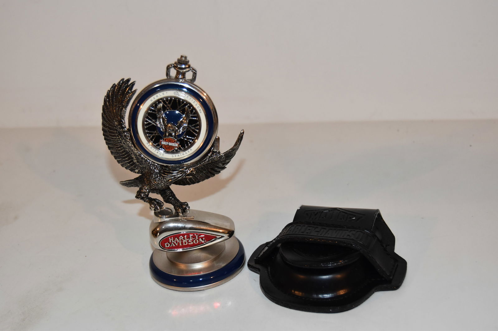 Franklin Mint Harley Davidson Pocket Watch Complete Set Vintage New (1 of 7)