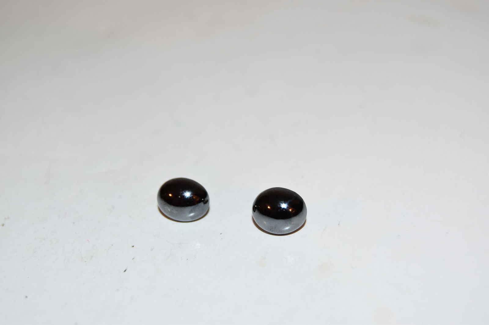 Vintage 14k Hematite pierced earrings (1 of 3)