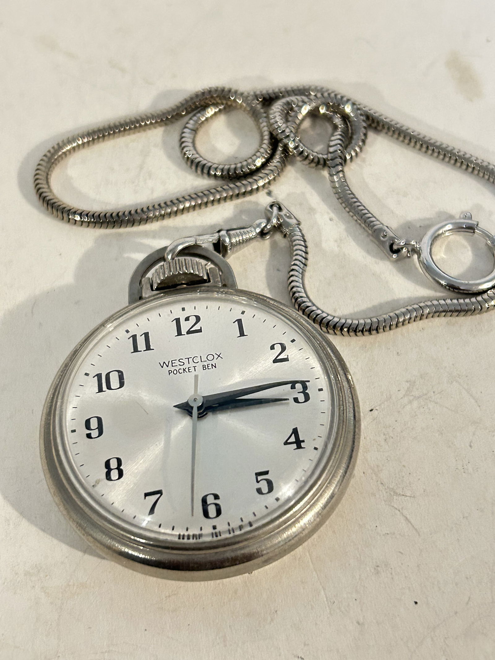 Vintage Westclox Pocket Ben Pocket Watch works great!!! (1 of 4)